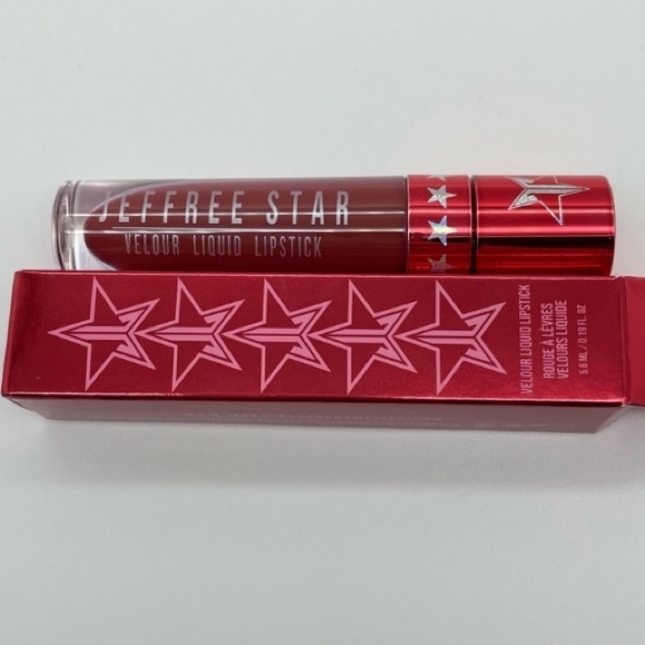 NEW! JEFFREE STAR ⭐️ VELOUR LIQUID LIPSTICK Cut Throat Love Dark Brick Red - Picture 6 of 16